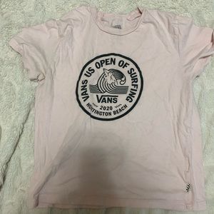 Vans pink crop top